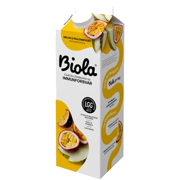 Biola Laktosefri Melon & Pasjonsfrukt 1000g