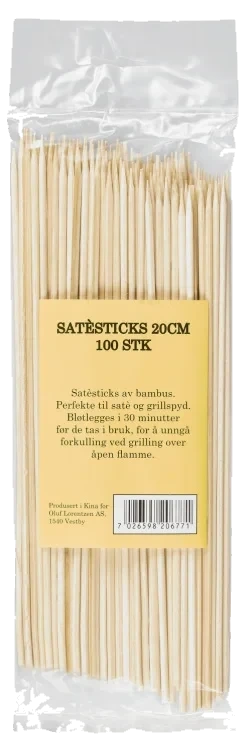 Satésticks Bambus 20cm 100stk