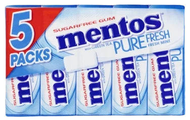 Mentos Gum Pf 5mp Fresh Mint 66g Pvm