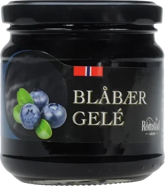 Blåbærgelé 240g Romstad Gård