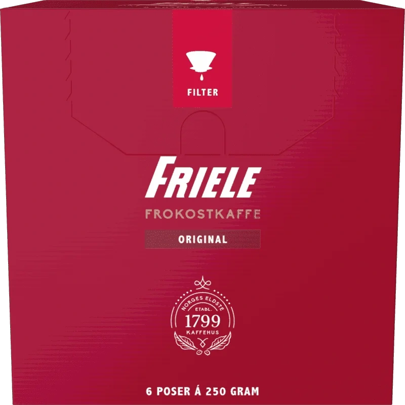 Friele Frokostkaffe Filtermalt 6pk 250g