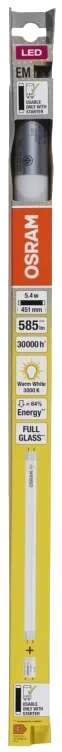 Led Lysrør T8 5.4w/830, 0,438 m