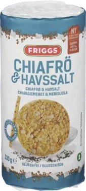 Maiskaker Chia/Havsalt 130g Friggs