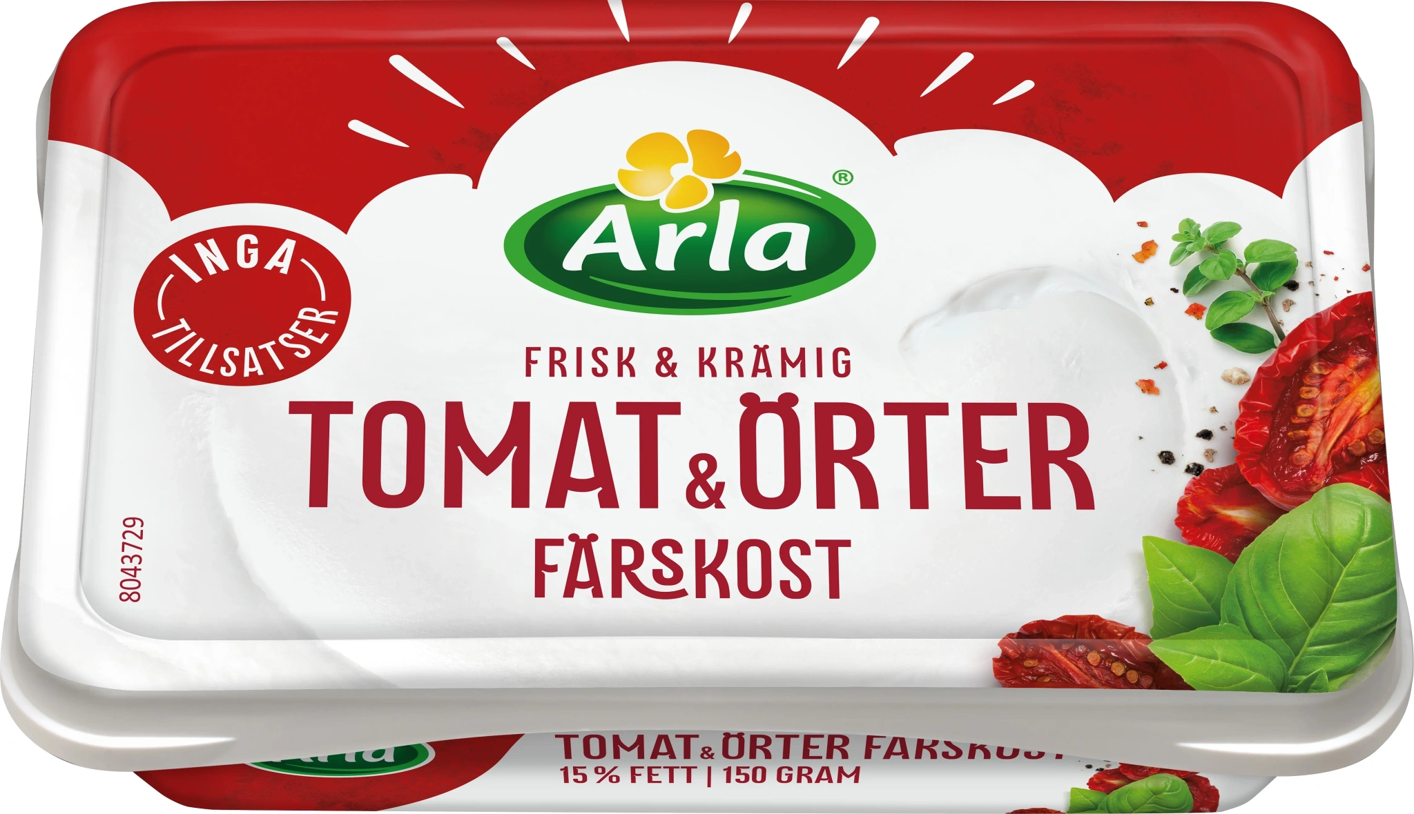 Färskost Tomat / Örter 15% 150g