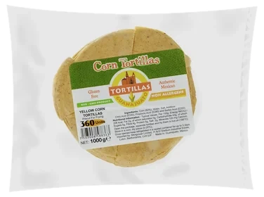 Tortilla Yellow Corn For Frying 1kg Guanajuato