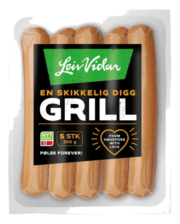 Grillpølser 300g Leiv Vidar