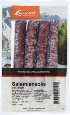 Salamisnacks Eldhusrøykt Lundal