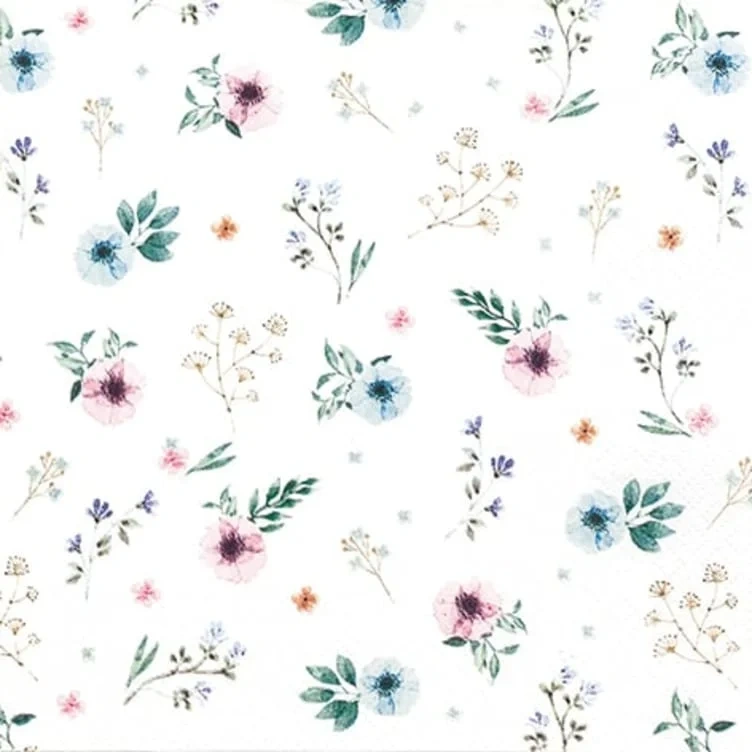 Serviett Lunsj Søte Blomster 20stk Unik