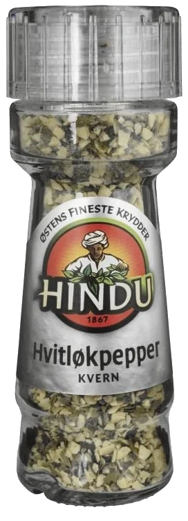 Hvitløkpepper Kvern Glass Hindu