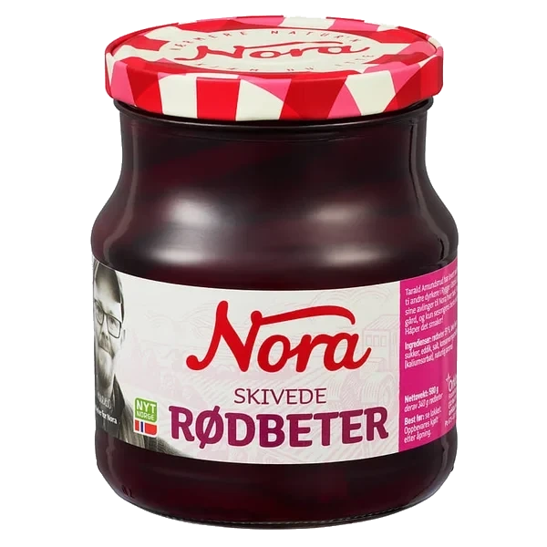 Rødbeter Skivede 580g Nora
