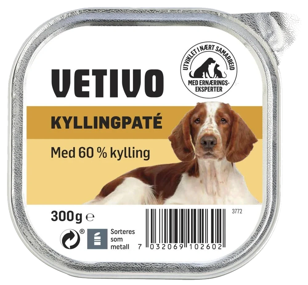 Hundepaté med kylling