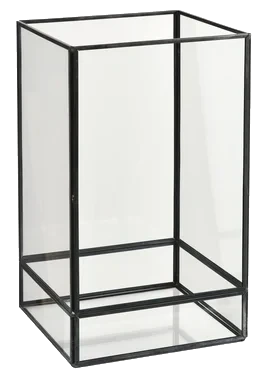 Lysholder Glass 15x15x25cm Capella