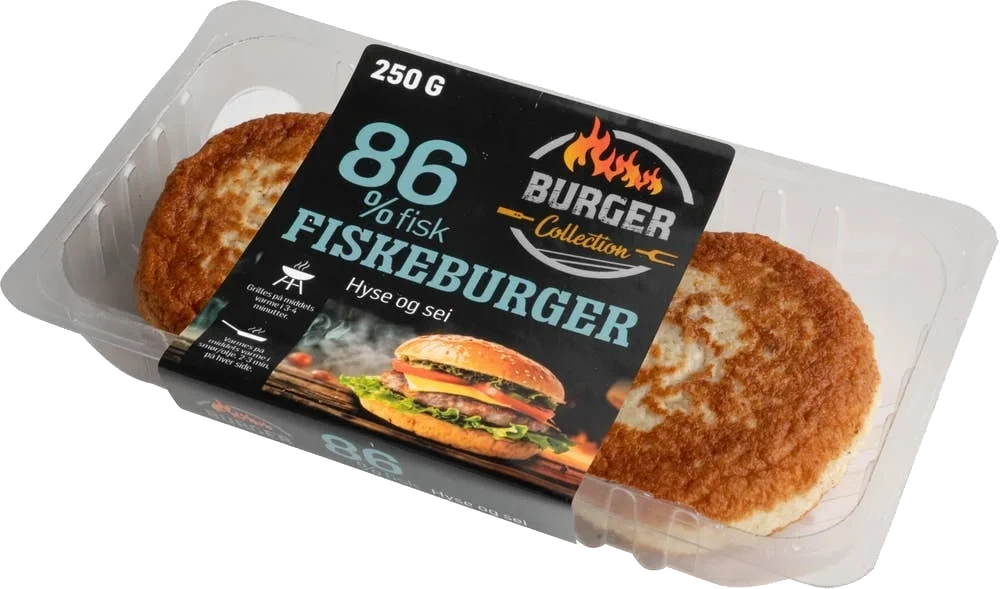Fiskeburger av Hyse og Sei