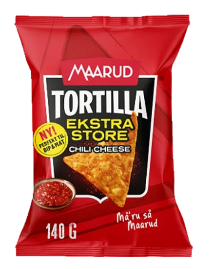 Maarud Tortilla Chili Cheese 140g