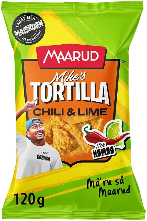 Tortillachips Chili&Lime 125g Maarud