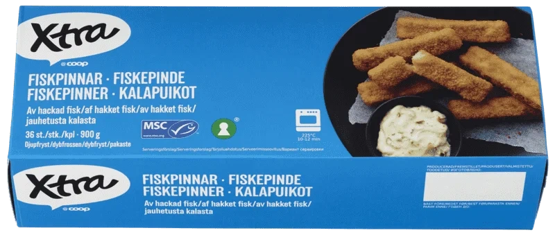 X-tra Fiskepinner 900g