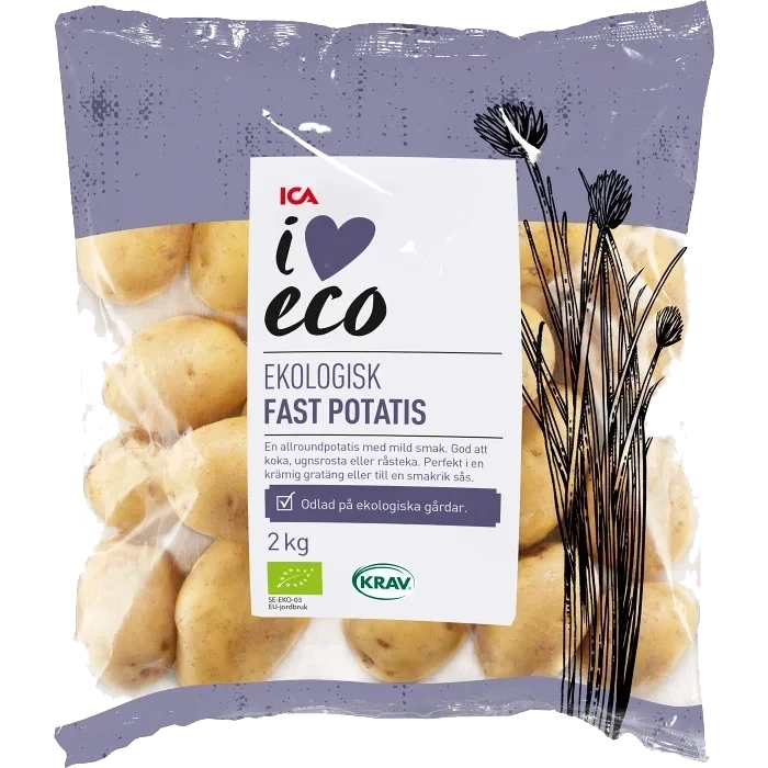 Potatis Fast Ekologisk 2kg Klass 1 ICA I