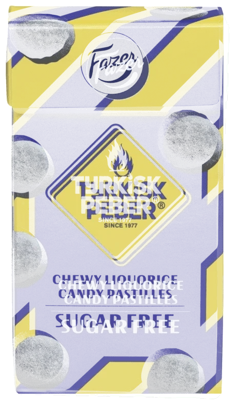 Fazer Tyrkisk Peber Sugarfree Pastiller 40g