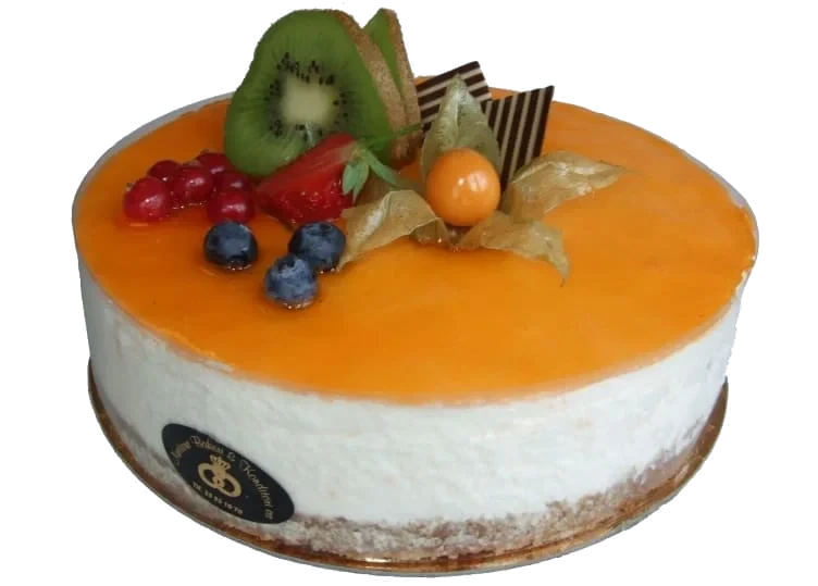 Ostekake Mandarin 8bit 1,130kg Nøtterø Bakeri