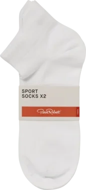 Sport Ankle Socks X2 White 41-45