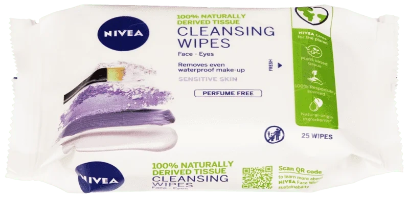 Nivea Sensitive Cleansing Wipes 25stk