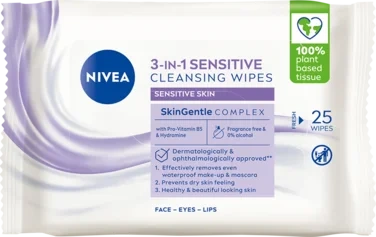 Nivea Sensitive Cleansing Wipes 25stk