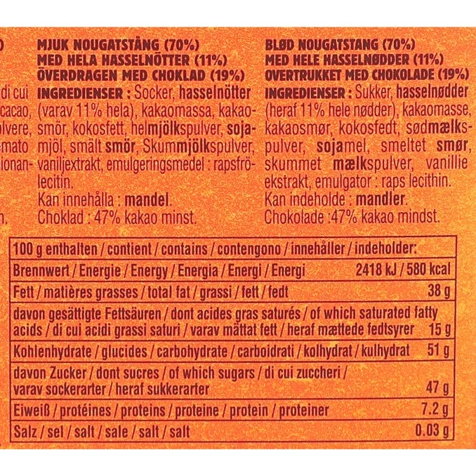 Chokladkaka Pralinfyllning & Hasselnötter