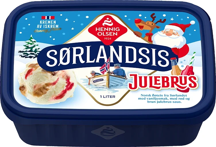 Sørlandsis Julebrus 1l Hennig-Olsen-Is