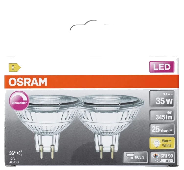Led Spot Par16 35 Dim Gu5.3 2pk