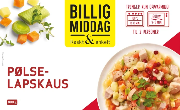 PØLSELAPSKAUS 800 g