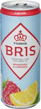 Farris Bris Bringebær Limonade 0,33l boks