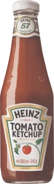 Heinz Kethcup 12x342g Glassflaske