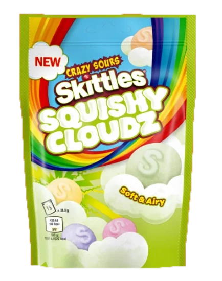 Skittles Squishy Cloudz Crazy Sour 94g