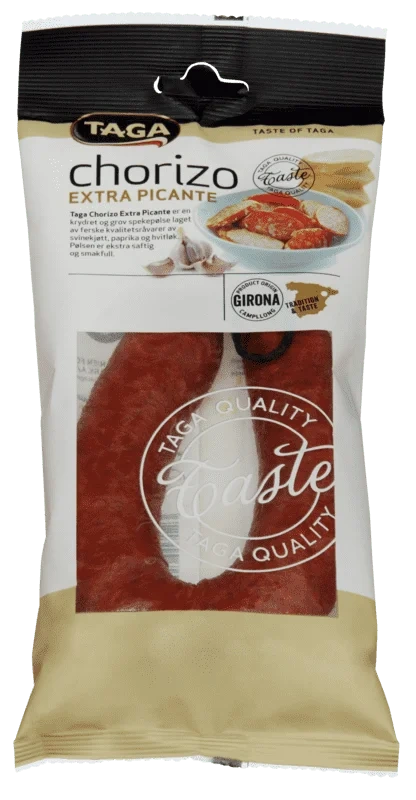 Taga Chorizo Extra Picante Spekepølse 225g