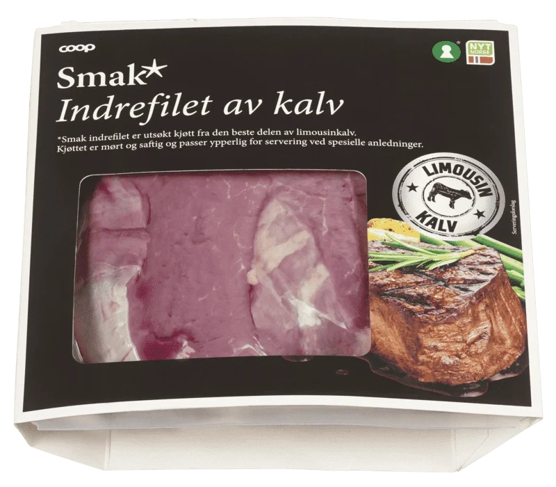 Coop Smak Indrefilet av Kalv ca 340g