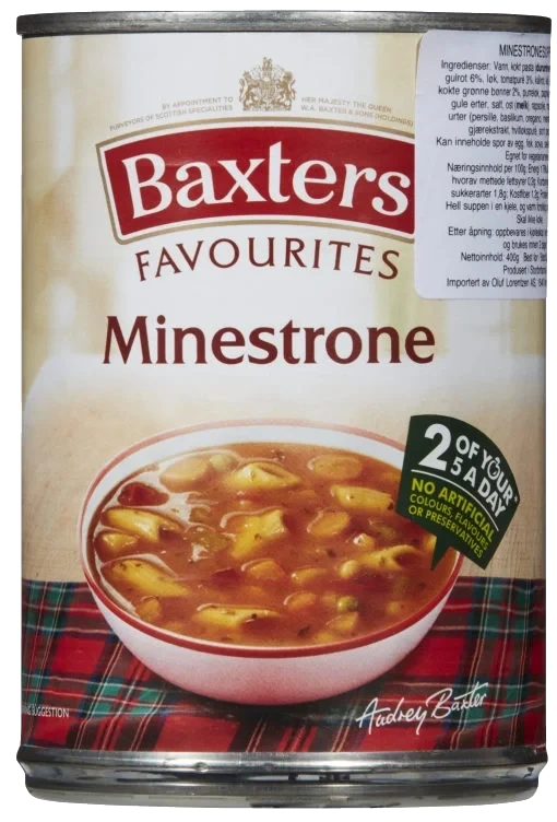 Minestronesuppe 400g Baxters