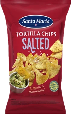 Tortilla Chips Salted 185g Santa Maria