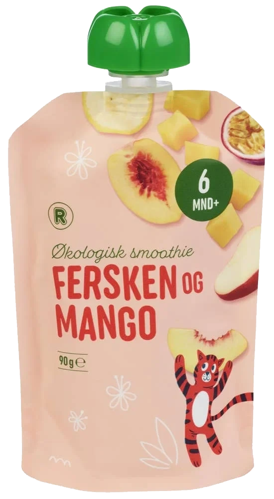 Smoothie med fersken og mango