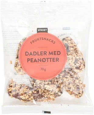 Street Dadler med Peanøtter 70g