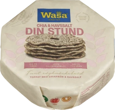 Knekkebrød Din Stund Chia & Havsalt 260g