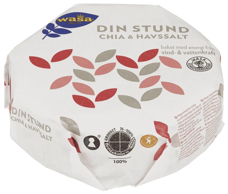 Knekkebrød Din Stund Chia & Havsalt 260g