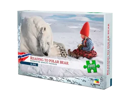 Puslespill Reading To Polar Bear