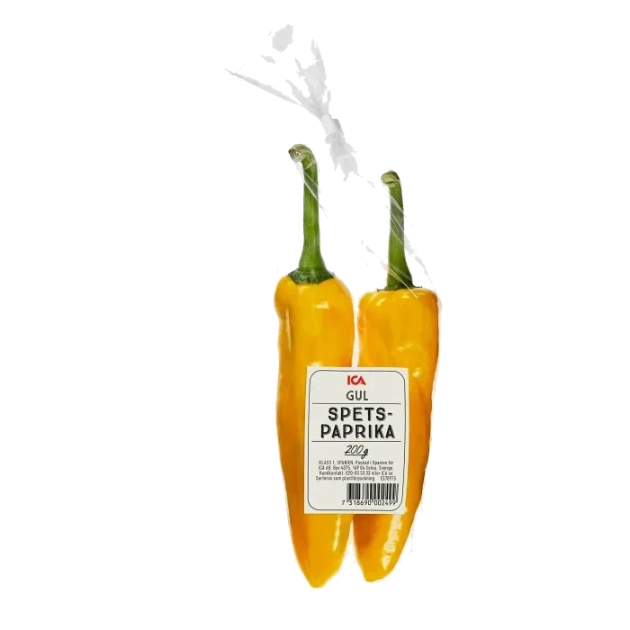 Gul spetsig paprika 200g Klass 1 ICA Selection