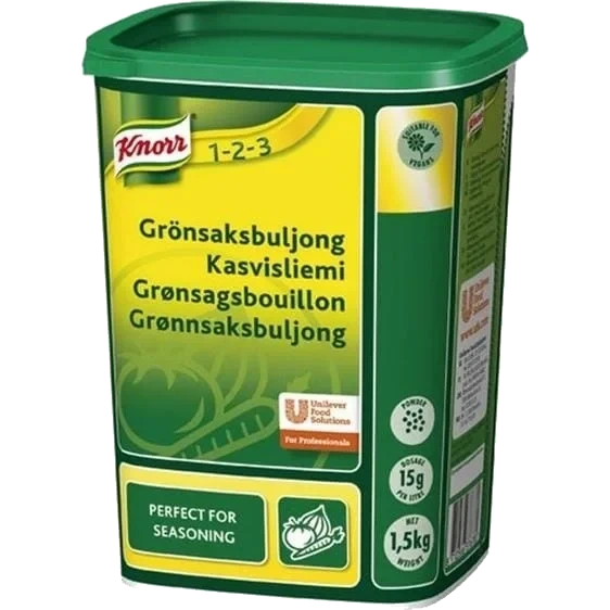 Grønnsaksbuljong 1,5kg Knorr  (gir 100l)