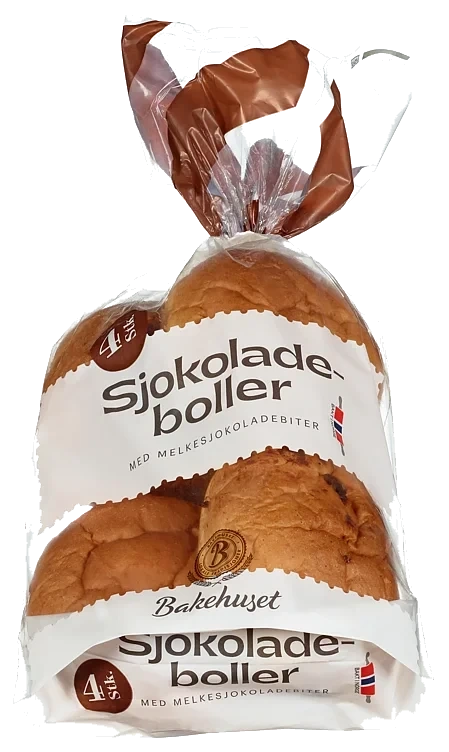 Sjokoladeboller 4stk Bakehuset