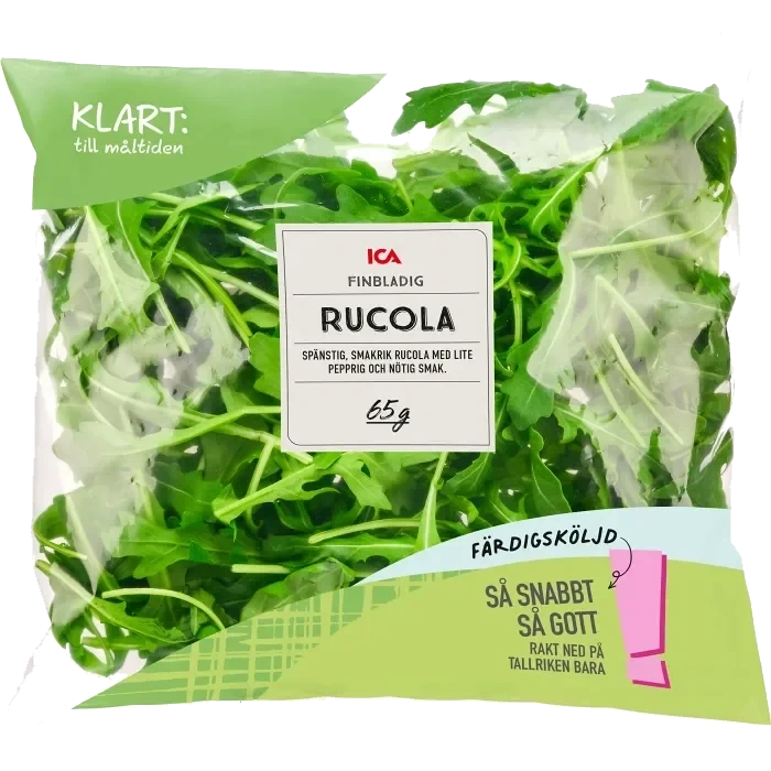 Finbladig rucola Sköljd 65g ICA