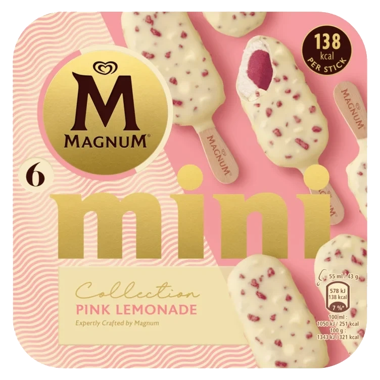 Magnum Is Mini Pink Lemonade 6x55ml