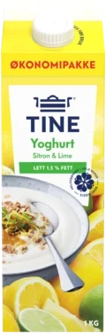Yoghurt Sitron/lime 1kg Tine