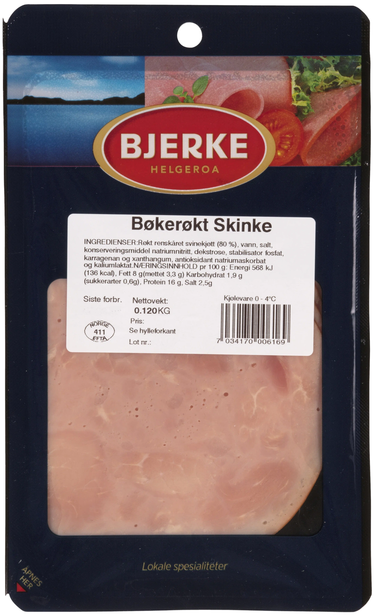 Bøkerøkt Skinke 120g