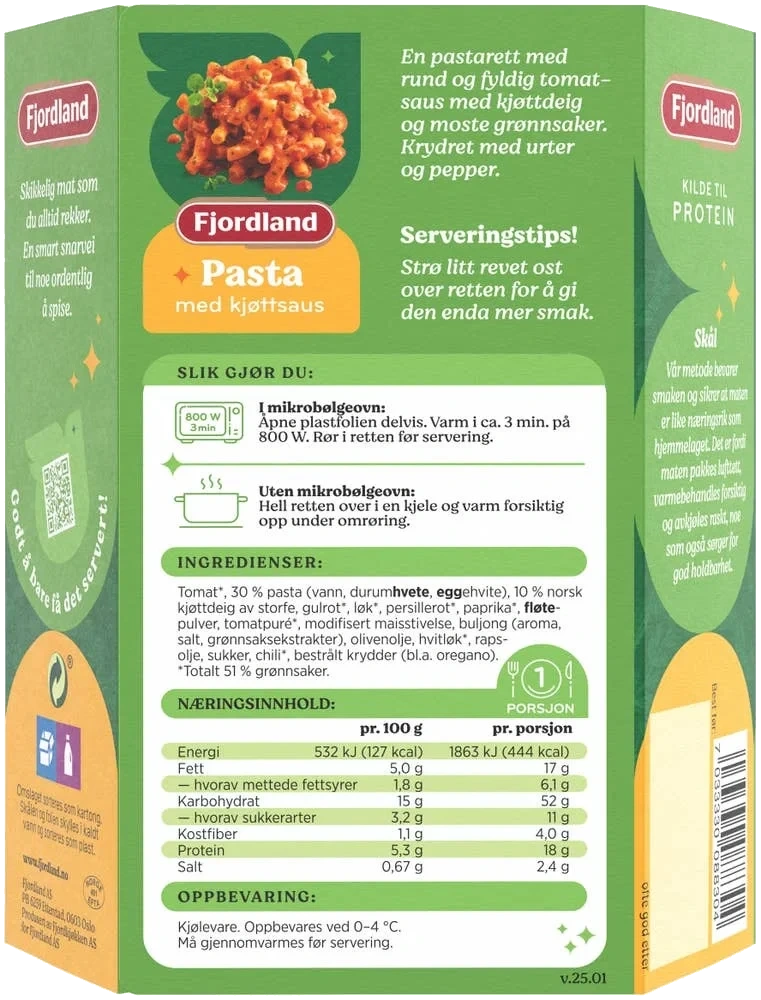 Pasta med kjøttsaus